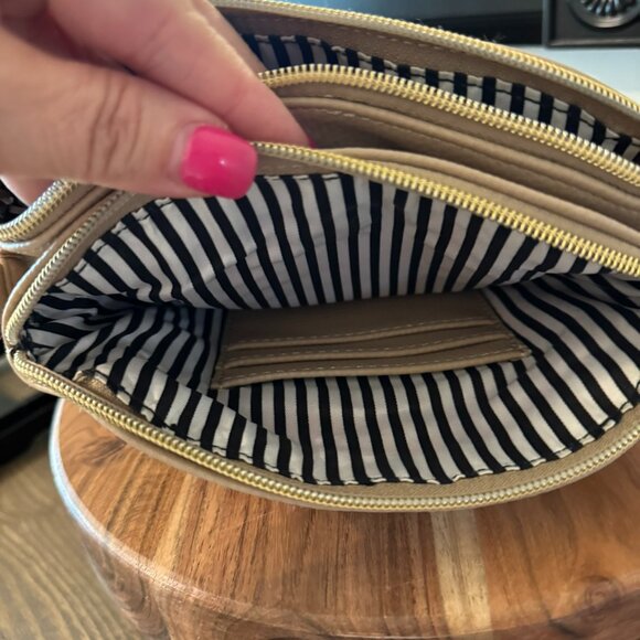 Charming Charlie Tan Crossbody Shoulder Bag - Versatile Everyday Purse - Picture 5 of 9